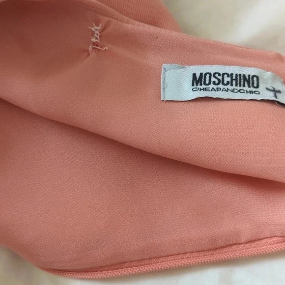 Moschino Pink Floral Lace Dress - Picture 7 of 11